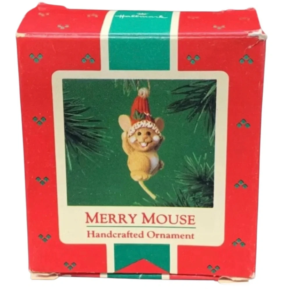 Hallmark 1983 “Merry Mouse” Christmas Ornament